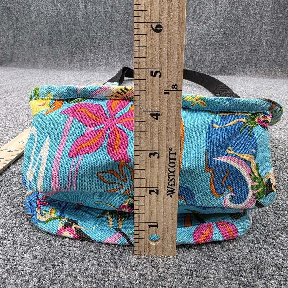 Island Aloha Wear Sling Bag Womens Medium Blue Hawaiian Crossbody Made USA - Picture 16 of 16